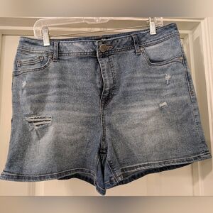 1822 Denim Distressed Jean Short
